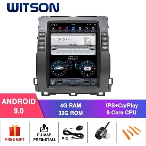 WITSON Vertical Screen Android car dvd with GPS For TOYOYA PRADO 2002-2009 MIDDLE/LOW car audio player with GPS