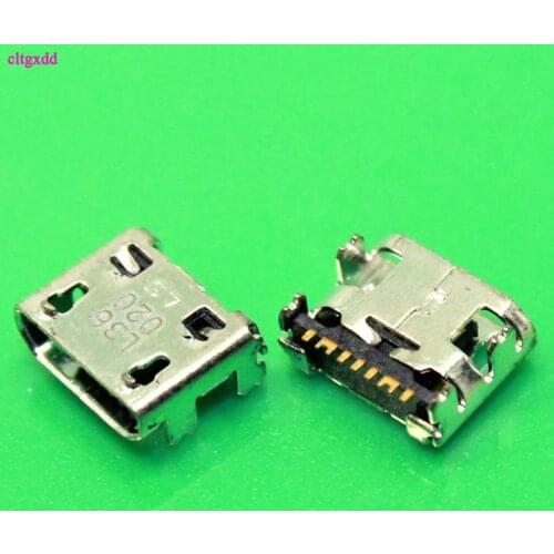 Clgxdd 100pcs Micro USB 7pin B type Female Connector For Mobile Phone Micro USB Jack Connector 7 pin Charging Socket