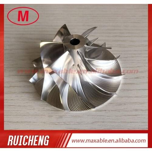 CT26 49.20/71.00mm 6+6 blades Turbocharger Aluminum 2618/Milling/Billet compressor wheel