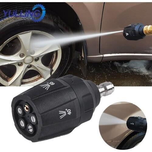 G1/4 Quick Realease Car Washer Nozzle 5 Modes High Pressure Washer Adapter Universal 160Bar Washing Machine Water Spray Nozzle