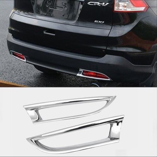 For Honda CR-V CRV 2012-2014 Car Styling Chrome Rear Fog Light Cover Trim