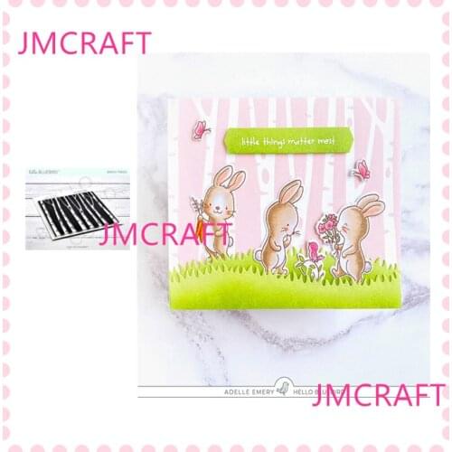 JMCRAFT 2021 New Deep Forest Trees Transparent Stamp Scrapbooking Stamping DIY Album Rubber Gift Card Stencil