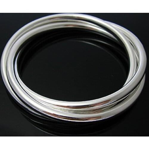 Wholesale . Sterling Silver color fashion Jewelry . Silver color Bangle/Cuff,. Silver color Bangle.Wholesale Jewelry RM75