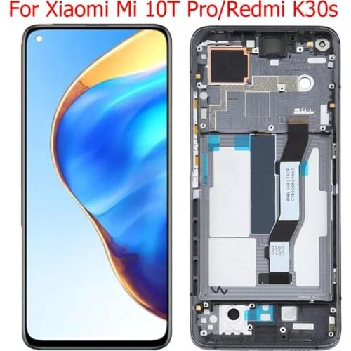 Original Redmi K30s Display For Xiaomi Mi 10T Pro 5G LCD With Frame 6.67" Mi10T 5G M2007J3 LCD Display Touch Screen Panel Parts