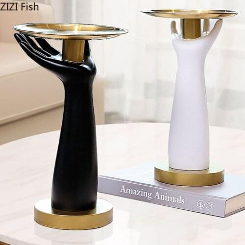 Simplicity Arm Shape Storage Ornaments Fruit Bowl Dessert Plate Snacks Nut Plate Coffee Table Desktop Decor Home Decoration