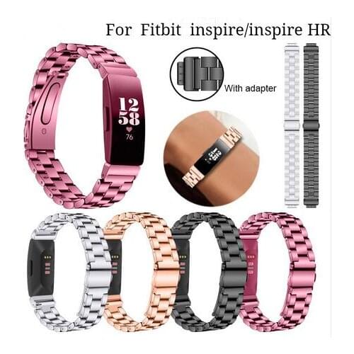Stainless Steel Metal Wrist Strap for Fitbit Inspire HR Watch Replacement Bands Bracelet for Fitbit Inspire Smart Accessories