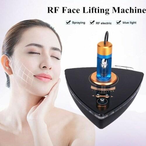 RF facial lifting skin tightening machine nano mist sprayer mesotherapy machine homeuse beauty care tools blue light therapy