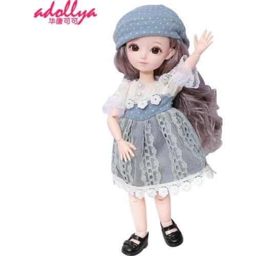 Adollya BJD Doll 23 Movable Joints 1/6 Doll Fashion Makeup for Girls 30cm Ball Jointed Doll Toys for Girls Birthday Gift