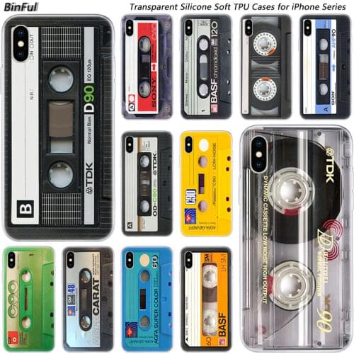 Hot Classical Old Cassette tape Silicone Fashion Case for Apple iPhone 11 Pro XS MAX XR X 7 8 Plus 6 6s Plus 5 5C 5S SE Cover