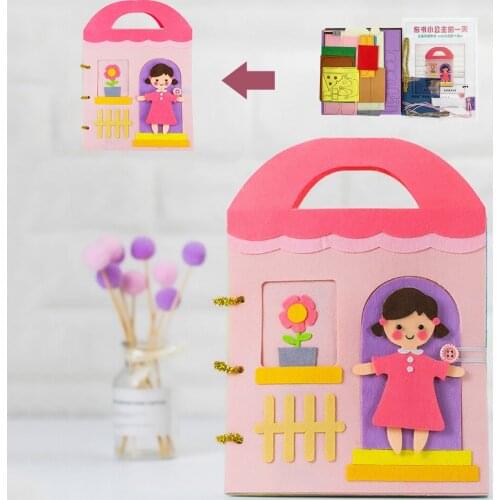 Parent-child Cloth Book Toys 3D Kids Interaction Painting Book Intelligence Kid Early Education Development Childrens Craft Toy