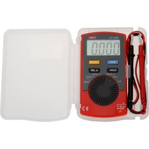 UNI-T UT120B Pocket Size Type Auto-range DMM Digital Multimeters w/ Capacitance & Frequency Test Multimetro Ammeter Multitester