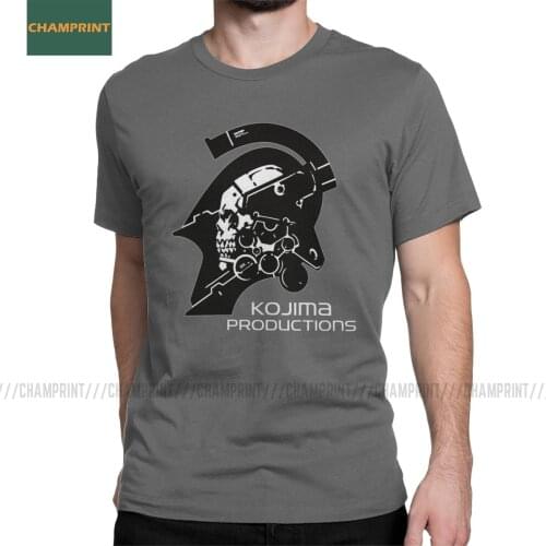 Unique Kojima Productions Death Stranding T-Shirt Men Cotton T Shirt Hideo Metal Gear Solid Reedus Game Mgs Short Sleeve Tees