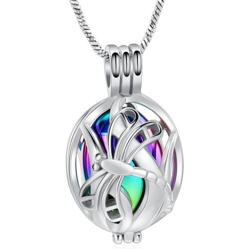 Cremation Jewelry Dragonfly Urn Necklace for Ashes for Women Ashes Keepsake Urn Jewelry