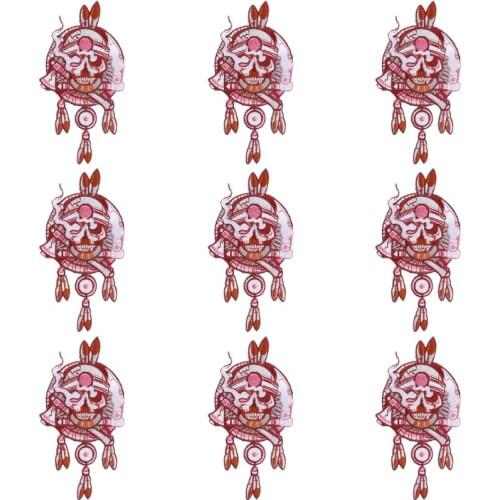 10Pcs/Set Creativity Punk Embroidered Patch For Clothing Iron On Embroidery Patches For Clothes Appliques For T-shirt Badges