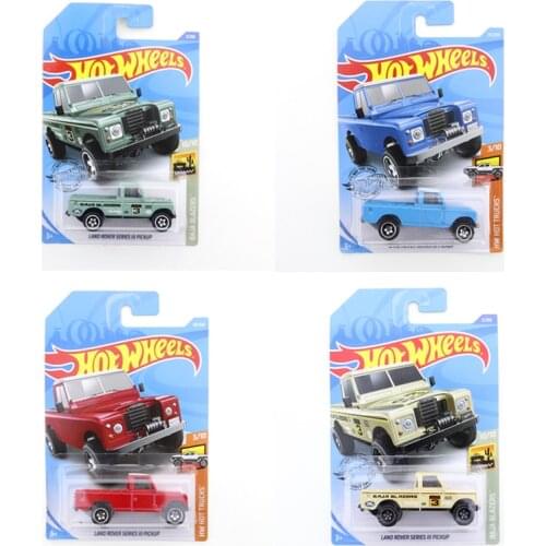 2019-111 2020-03 Original Hot Wheels Mini Alloy Coupe LAND ROVER SERIES Ⅲ PICKUP 1/64 Metal Diecast Model Car Kids Toys