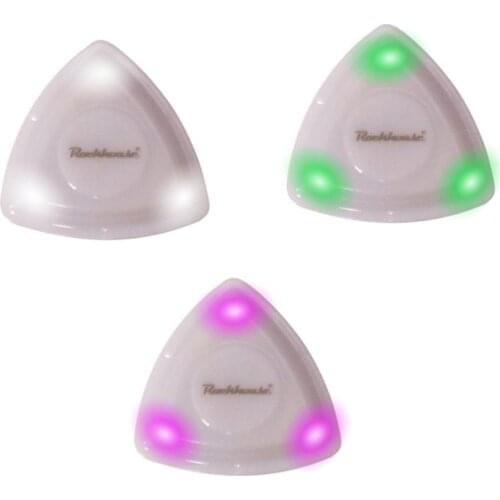 Glowing Guitar Picks Non-slip Guitar Picks Jazz Plectrum With LED Lights For Electric Acoustic Guitar Bass Folk Color Bling Pick