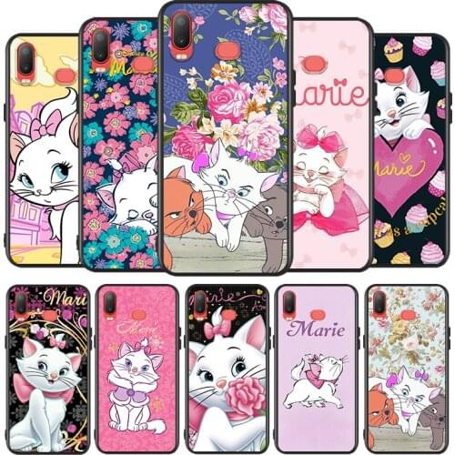 Disney Marie Cat for Samsung Galaxy A9 A8 Star A750 A7 A6 A5 A3 Plus 2018 2017 2016 Silicone Soft Black Phone Case