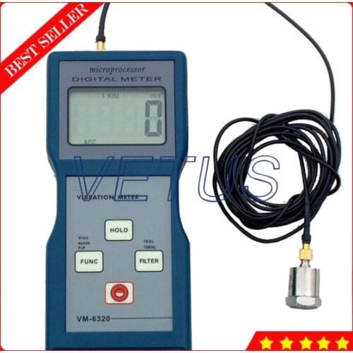 VM-6320 Digital Vibration meter with vibration measuring instrument Vibrometer Meter Tester Gauge