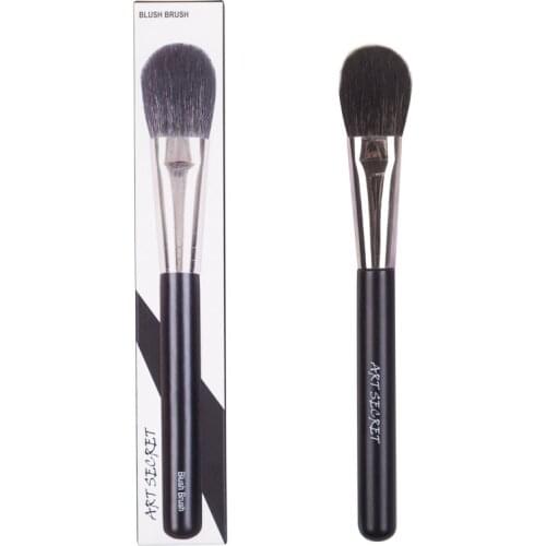 SM08 Pro Blush Cheek Brush Cosmetics Makeup Brushes Cosmetic Tool Fine Goat Blue Squirrel Hair Mixed Brass Ferrule Wood Handle