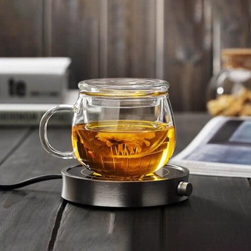 Quality Heat Resistant Glass Flower Tea Cup Practical Bottle Tea Glass Cup with Infuser Tea Leaf Herbal Coffee Free shipping
