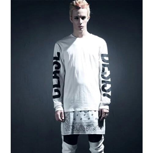 Cashew Flower Mens long sleeve large side Zipper Hoodie mens wear medium-length personalized nightclub undershirt trend