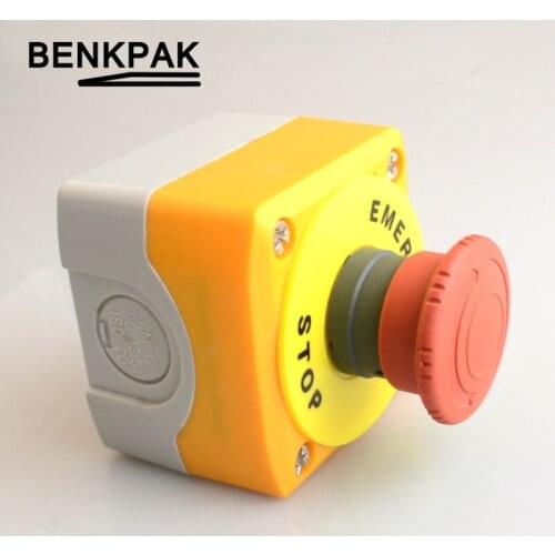 Emergency stop push button switch e-stop with NO+NC silver alloy contact