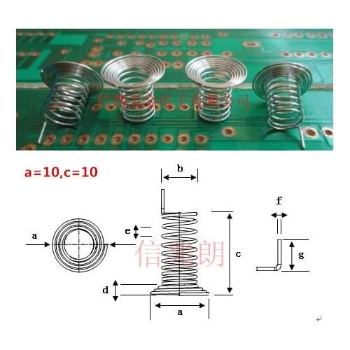 200PCS compression spring / touch spring 10mm*10mm for household appliance