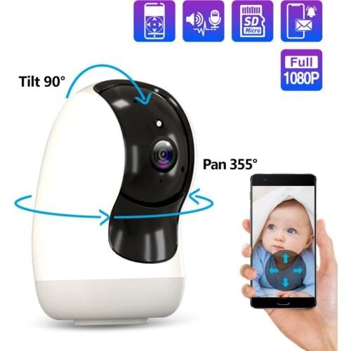 EC96 WiFi Security IP Camera Dome Smart Nanny Pet Dog Cat Cam with Night Vision, 2-Way Audio, Motion Detection, 360-degree