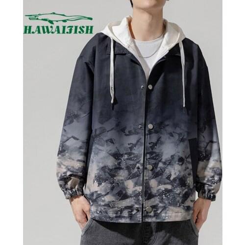 Hawaifish brand Mens Jackets 2021 fashion hip hop loose style windbreaker high quality new Spring Autumn jaqueta masculina