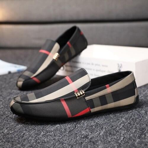 Mens Loafers Peas Shoes Casual Shoes Driving Shoes Tide Shoes Leather Shoes Low Top Sneakers