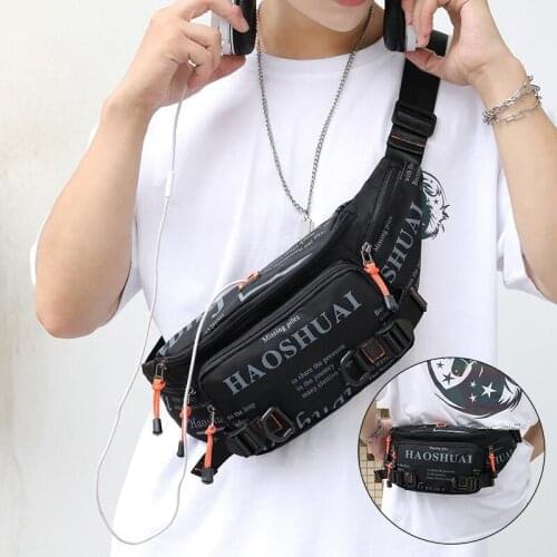 New Fashion Trend Leisure Mens Chest Bag Outdoor Sports Running Mobile Phone Messenger Bag Can Be Carried In A Variety of Ways