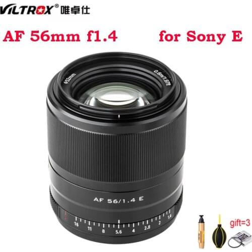 Viltrox 56mm f1.4 AF large aperture STM Autofocus APS-C lens for Sony E-mount Mirrorless Cameras A7M3 A9 A7RII A7C A7RIII A7RIV