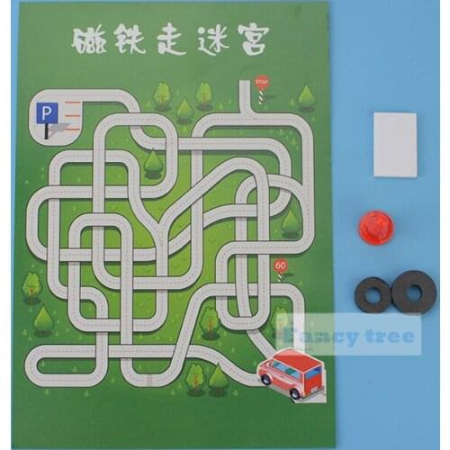 Educational Tecnologia Learning Intelligence diy kit Magnet walks the maze Understanding the principle of magnets steam toys