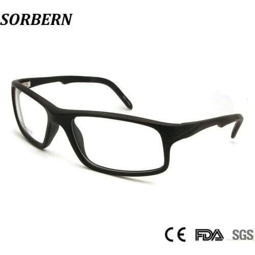Plastic Titanium Optical Frame Glasses Men TR90 Men Eyeglasses Square Myopia Glasses Spectacles Sports Eye Glasses Oculos Grau