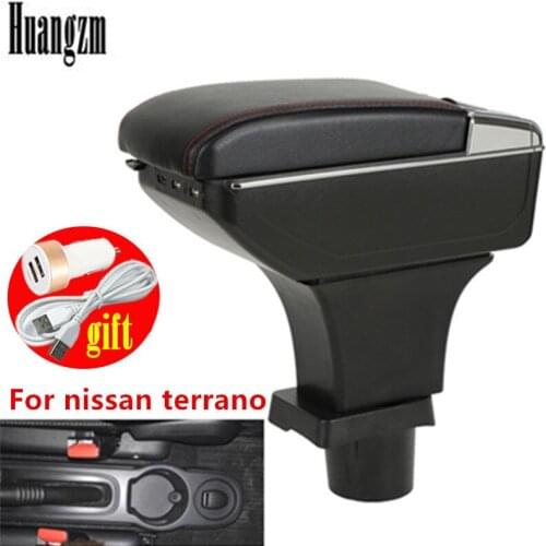 Armrest box For Nissan terrano Terrano 3 Dual layer central Store content box car modification accessories