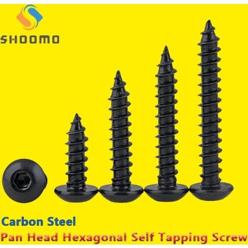 Pan HeadHexagon Socket Button Head Self Tapping Screws Round Head Hex Self tapping Screw 8.8 High Strength 304 Stainless Steel