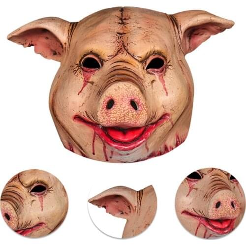 Cosplay Spiral:From the Book of Saw Creepy Pig Head Masks Latex Masks Halloween Party Costume Props New