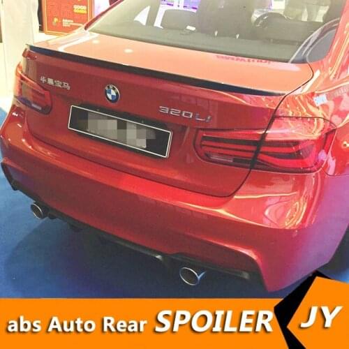 For F30 F35 Spoiler Carbon Fiber Material 2012-2015 P4 dJKS Performance Style Spoiler For BMW M3 320i 320li 325li 328i Spoiler