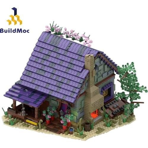 BuildMoc City Buildings Garden House Architecture Building Blocks MOC City Street View Summer Resort Brick Toy For Children Gift