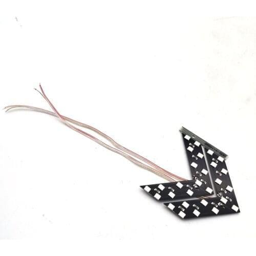 Arrow Panel Red Led Light Wing Mirror Rear View Turn Signal Lights Accessory