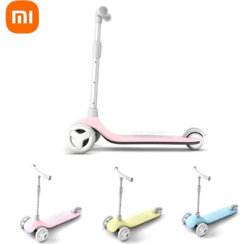 Xiaomi Mijia Mitu 3-Wheel Kick Scooter Children Foot Scooters Adjustable Height With LED Light Up Wheels kids Skateboard