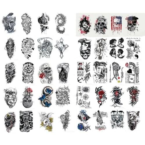 1/6 Scale Accessories Tattoo Stickers Water Stickers Fashion Street Style For 12' Action Figure Body Accessory Toys Display