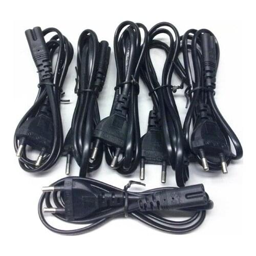 10pcs/lot 150cm Figure 8 AC Power Cord Cable for laptop adapter lead Adapter EU US Plug 5Ft