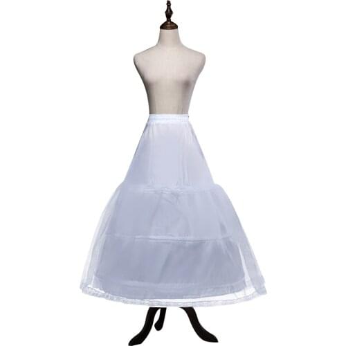 3 Hoops Petticoat Crinoline Tulle Underskirts Slips for Ball Gown Wedding Dresses