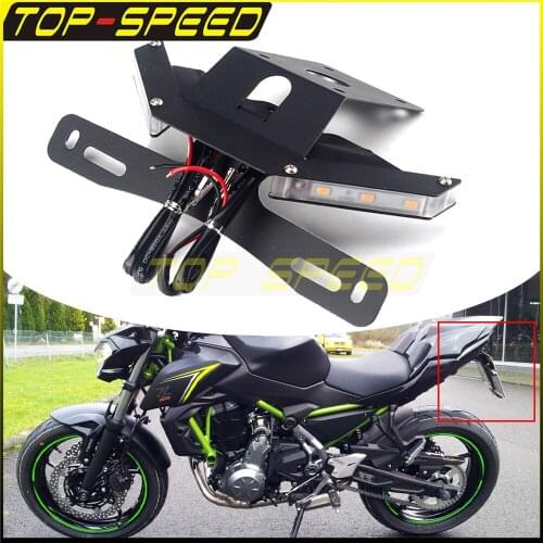 5730 LED/Amber Tail Tidy License Plate Holder LED Turn Signal LED Light Motorcycle For KAWASAKI Z 650 NINJA 650 2017-2021