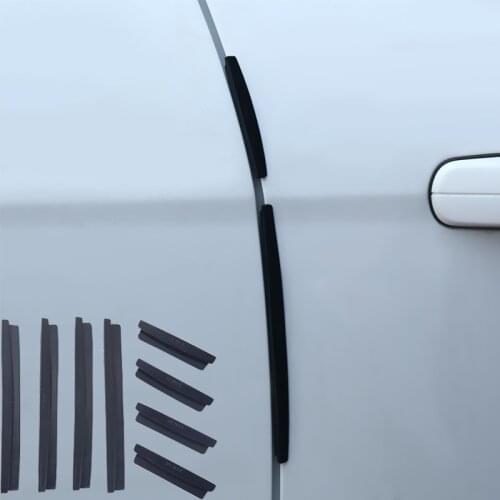 8Pcs Door Car Body Rubber Bumper 8pcs Guard Edge Corner Bumper Buffer Trim Protection Strip For BMW Benz Car Door Crash Bar