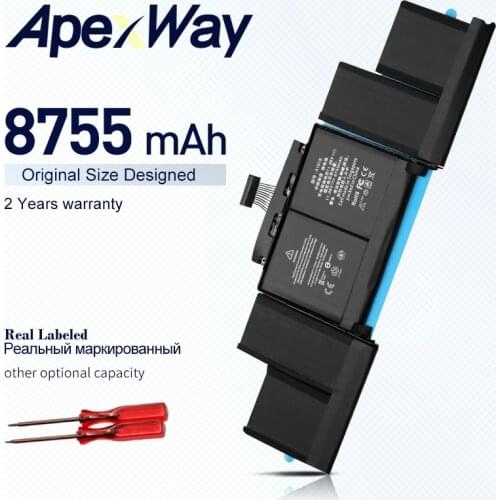 ApexWay A1618 11.36V 99.5Wh laptop battery for MacBook pro 15" A1398 (2015 years)