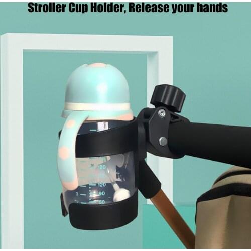 Baby Stroller Accessories Universal Bottle Cup Holder Baby Stroller Bottle Cup Holder Black Bracket Cup Holder