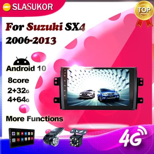 Android 10.0 DSP For Suzuki SX4 2006 2007 2008 2009 - 2011 2012 2013 Car Radio Multimedia Video Player Navigation GPS No 2 din