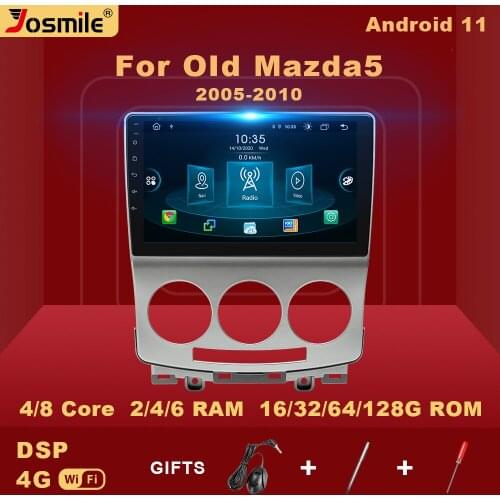 2 din Android 11 Car Radio For Mazda 5 2005-2010 Multimedia Player GPS Navigation Video Audio AI Voice Control Carplay 4GB+64GB